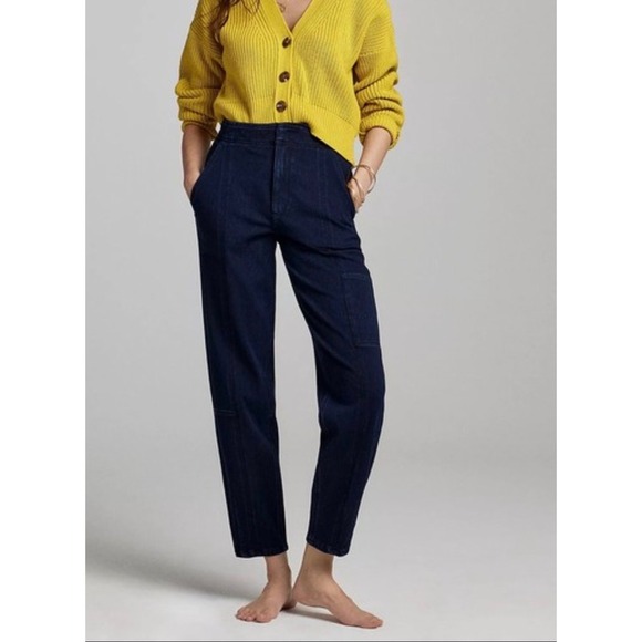 Anthropologie Pilcro Denim - Anthropologie Pilcro Dark Wash Denim Cargo Pants Women's Size 32